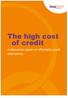 The high cost of credit. A discussion paper on affordable credit alternatives