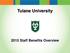 Tulane University. Tulane University Staff Benefits Overview