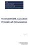 The Investment Association Principles of Remuneration October 2016