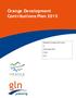 Orange Development Contributions Plan 2015
