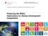 Financing the SDGs- Implications for (Swiss) Development Cooperation
