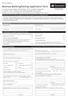 Business Banking/Savings application form