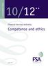Consultation Paper 10/12«« Financial Services Authority. Competence and ethics