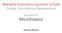 Warwick Economics Summer School. Course: International Development Lecture 9: Microfinance. Andreas Menzel