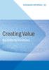 Creating Value. Benefits to Investors