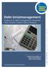 Debt (mis)management Evidence on debt management companies from Scottish Citizens Advice Bureaux