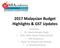 2017 Malaysian Budget Highlights & GST Updates