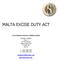 MALTA EXCISE DUTY ACT