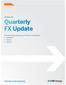 First Quarter Quarterly FX Update. A Global Trading Summary of FX Futures and Options Highlights Futures Options. How the world advances
