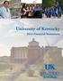 University of Kentucky Financial Statements