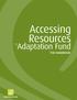 FROM THE. Accessing Resources. Adaptation Fund THE HANDBOOK