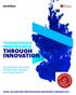 TRANSFORMING INSURANCE THROUGH INNOVATION. Global Best Practices Reveal New Models and Approaches