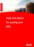 Help and advice for paying your bills