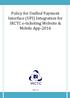 Policy for Unified Payment Interface (UPI) Integration for IRCTC e-ticketing Website & Mobile App-2016