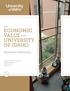 The ECONOMIC VALUE of the UNIVERSITY OF IDAHO. Executive Summary. Analysis of the Economic Impact & Return on Investment of Education