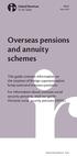 Overseas pensions and annuity schemes