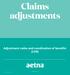 Claims adjustments Adjustment codes and coordination of benefits (COB)