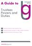 A Guide to Trustees Powers and Duties