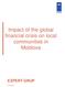 Impact of the global financial crisis on local communities in Moldova