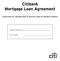 Citibank Mortgage Loan Agreement