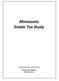 Minnesota Estate Tax Study