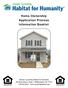 Home Ownership Application Process Information Booklet