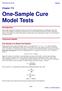 One-Sample Cure Model Tests