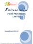 ESTEEM BIO ORGANIC FOOD PROCESSING LIMITED. Annual Report PDF processed with CutePDF evaluation edition