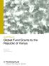 Audit Report. Global Fund Grants to the Republic of Kenya. GF-OIG July 2015 Geneva, Switzerland