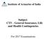 Institute of Actuaries of India Subject CT5 General Insurance, Life and Health Contingencies