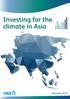 Investing for the climate in Asia