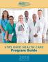 STRS OHIO HEALTH CARE. Program Guide. Effective Jan. 1, 2018