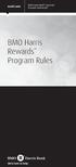 BMO Harris Rewards SM Program Rules