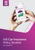 AIB Car Insurance Policy Booklet