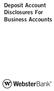Deposit Account Disclosures For Business Accounts