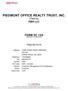 PIEDMONT OFFICE REALTY TRUST, INC. Filed by FMR LLC