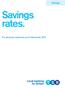 Savings. Savings. rates. For personal customers as at 1 December 2017