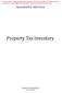 Property Tax Inventory