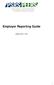 Employer Reporting Guide. Updated: May 1, 2016