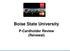 Boise State University. P-Cardholder Review (Renewal)
