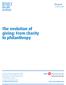 The evolution of giving: From charity to philanthropy