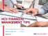 HCV FINANCIAL MANAGEMENT TIPS