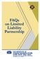 FAQs ON LIMITED LIABILITY PARTNERSHIPS