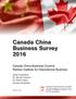 Canada China Business Survey 2016