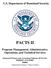U.S. Department of Homeland Security PACTS II. Program Management, Administrative, Operations, and Technical Services