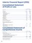 Interim Financial Report (IFRS) Consolidated Statement of Profit or Loss