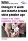 Changes to work and income around state pension age