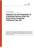 Guidance for the Preparation of a Business Review under the Hong Kong Companies Ordinance Cap. 622