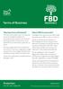 Terms of Business. Protection. It s in our nature. Why have terms of business? Who is FBD Insurance plc?