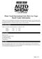 Motor Trend International Auto Show-Las Vegas Booth Vendor Information